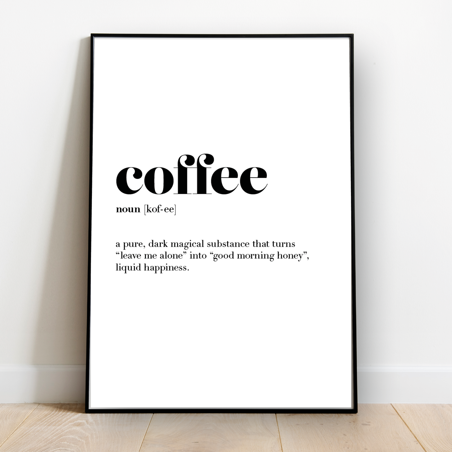 Coffee definition print