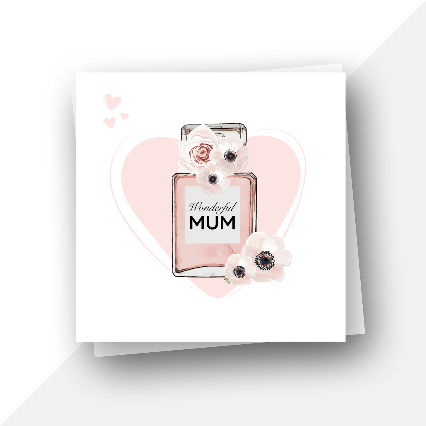 Perfume bottle: Wonderful mum birthday card