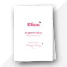 Load image into Gallery viewer, Personalised: Unicorn magic birthday card
