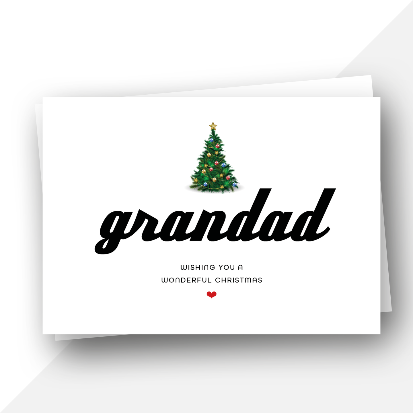 Grandad/ Grandpa/ Grampy Christmas card