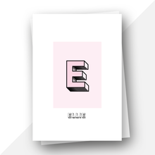 Load image into Gallery viewer, Personalised: Keepsake initial birthday card for her
