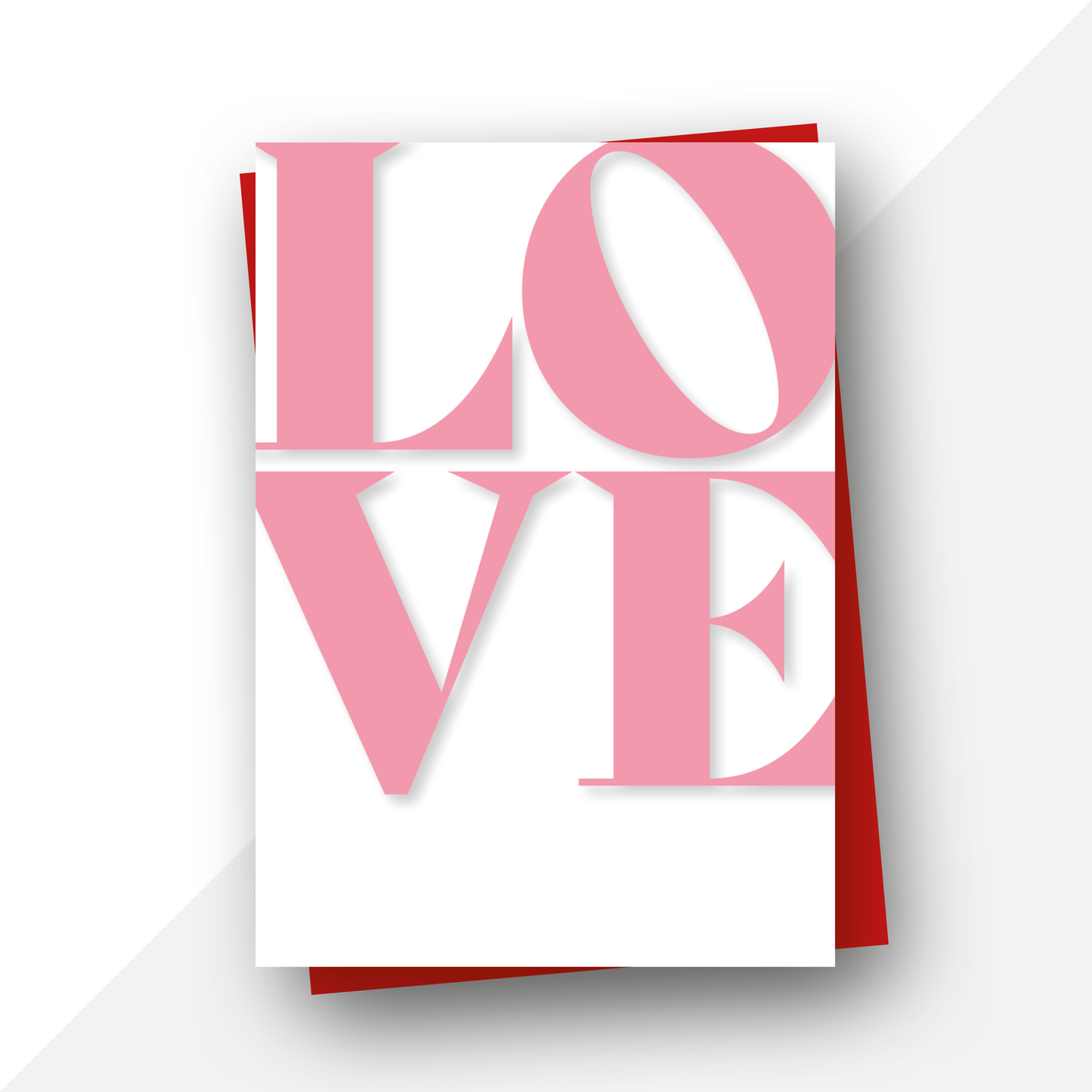 Typography: Love anniversary card