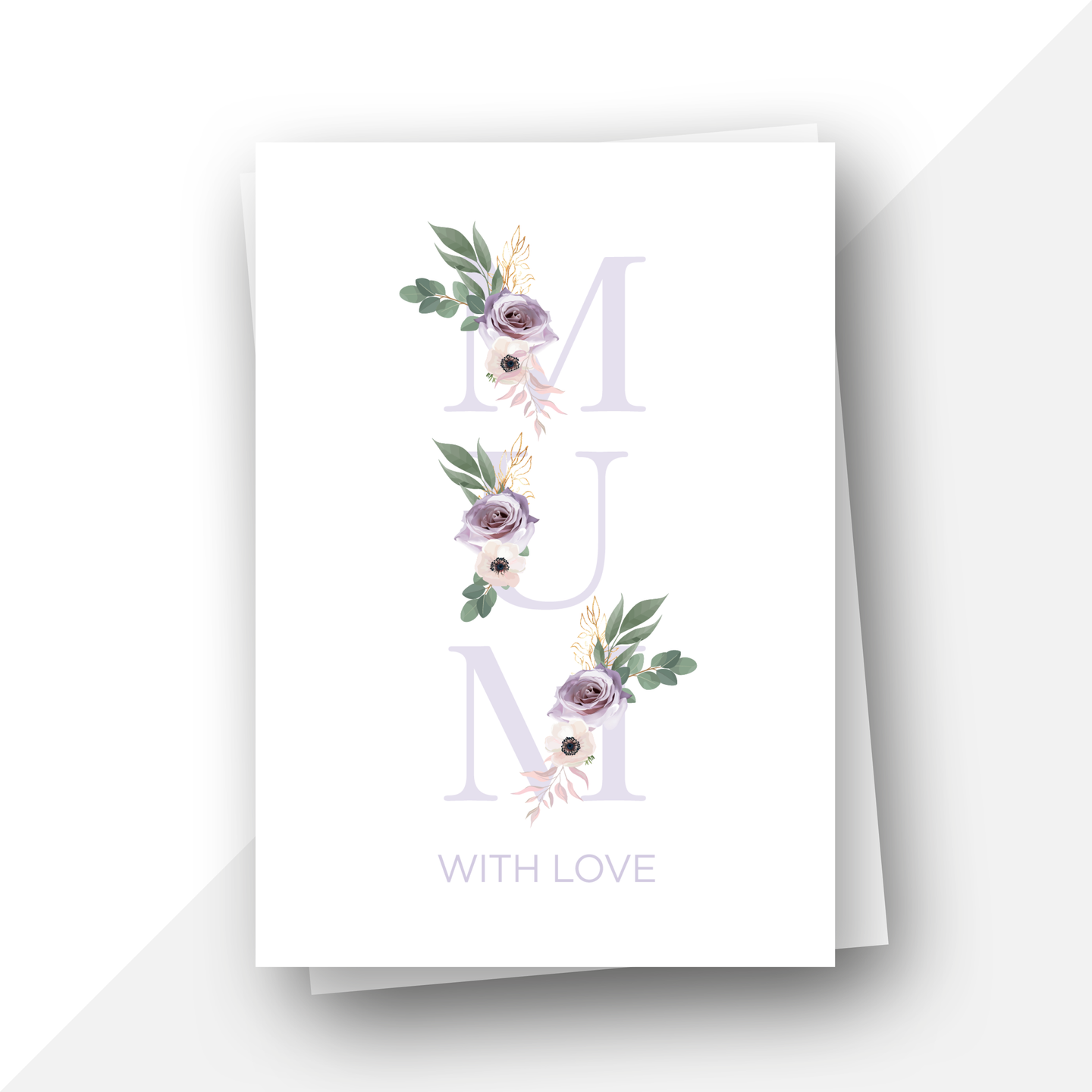 Floral Letters: Mum, With Love